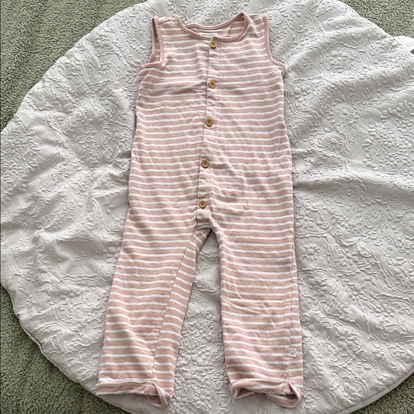 Little Planet Other - Little planet by Carters Striped Pink Sleeveless Baby Romper 4T